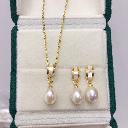 Set Milano Shine – Collar y Pendientes bañados en oro