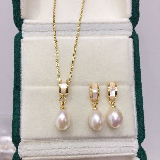 Set Milano Shine – Collar y Pendientes bañados en oro