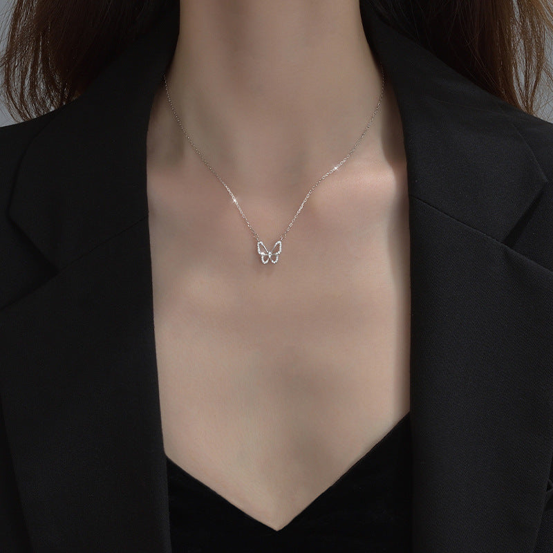 Collar Mariposa S925 Plata