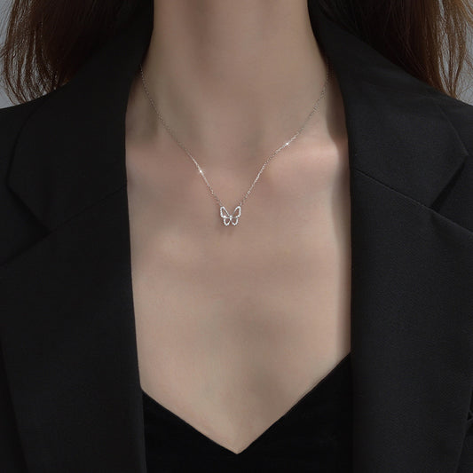 Collar Mariposa S925 Plata